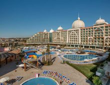 Panorama of hotel Alan Xafira Deluxe Resort Spa 5* (Alanya, Turkey)