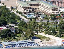 Panorama of the hotel Crystal De Luxe Resort & Spa 5* (Kemer, Turkey)